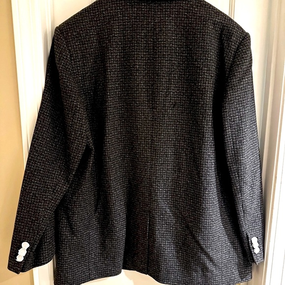 Women’sCoach Wool bl tweed Tailored  Jacket extra large NWT - Picture 2 of 16